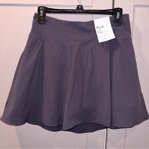 FLX Tennis Skort grey size L skirt w shorts, ntw, outdoors & sports approved!